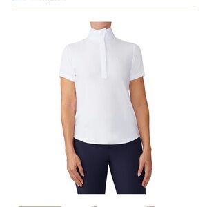 Ovation Women's Jorden II DX Short Sleeve Show Shirt - White/Zebra Size 36/M